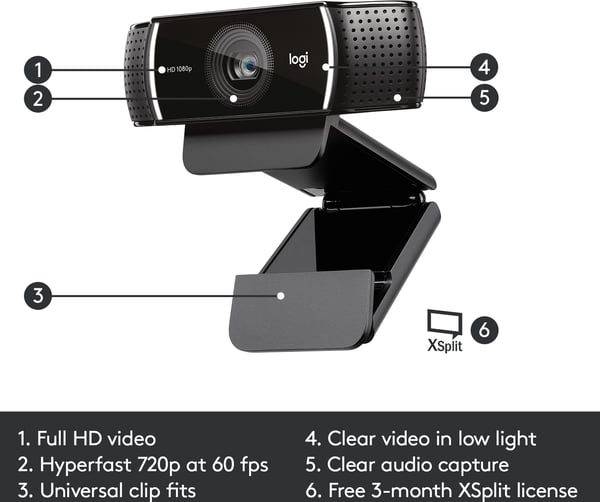 Logitech C922 Pro Stream-webbkamera