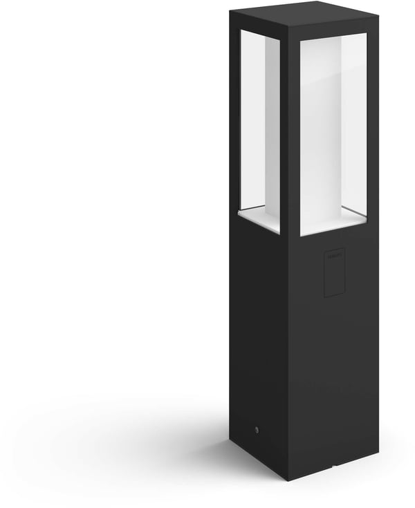 Philips Hue Impress Outdoor-smart bollardlampe, sort, lav, 40 cm, 1200 lm