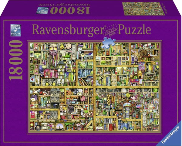 Ravensburger Magiskt Bokhyllan -pussel, 18 000 bitar