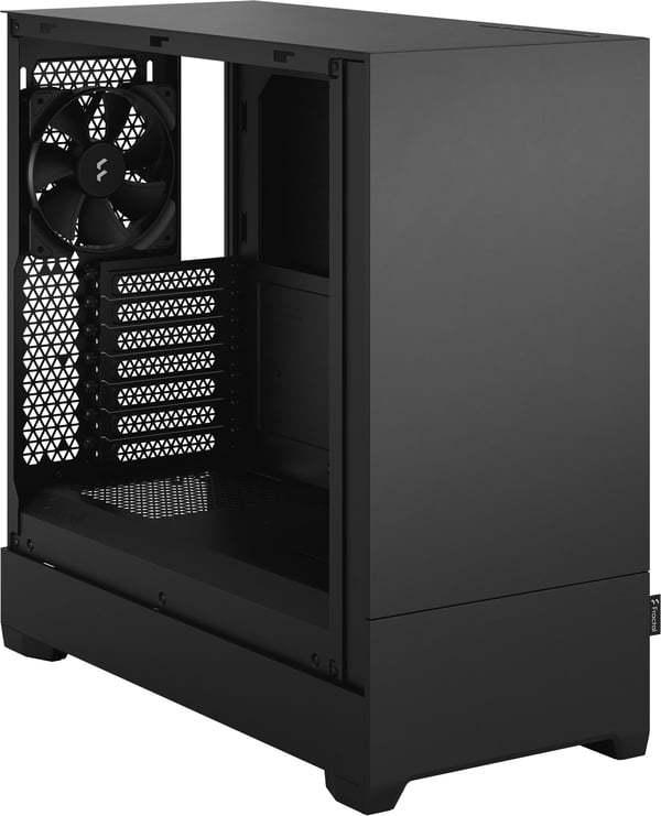 Fractal Design Pop Silent Black TG Clear ATX-kabinet med vindue, sort