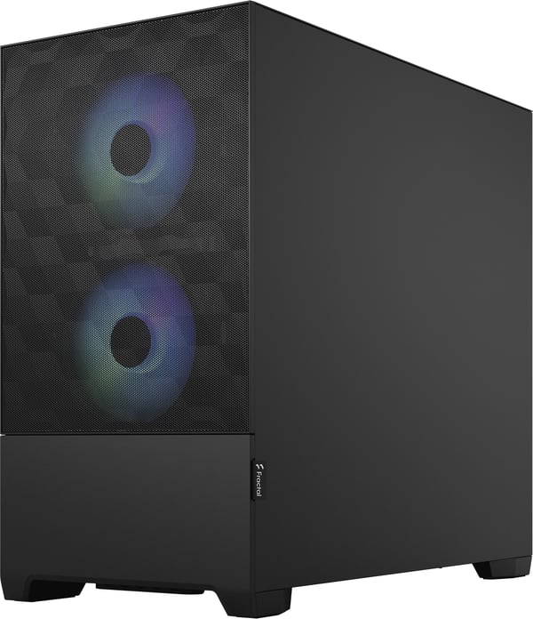 Fractal Design Pop Mini Air RGB Sort TG Mini-ITX-kabinet med vindue, sort