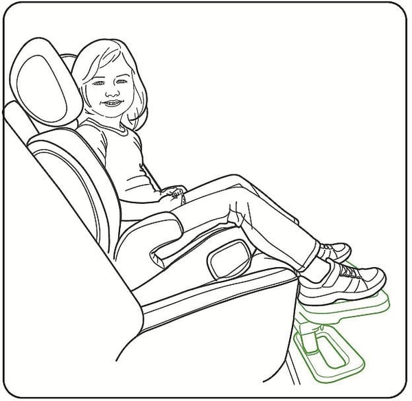 KneeGuardKids4 - knæbeskyttelse til bilen