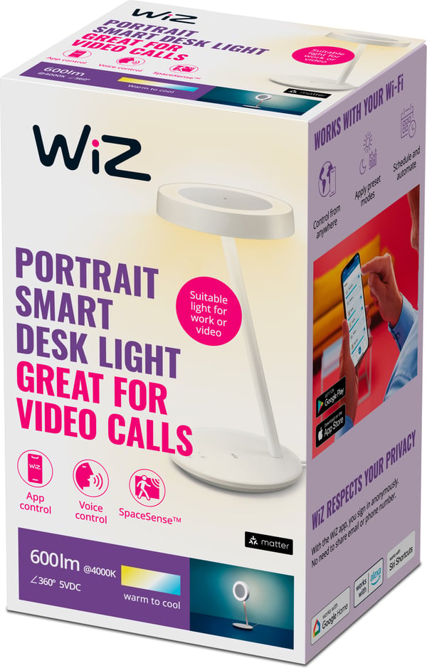 WiZ Portrait - intelligent bordlampe