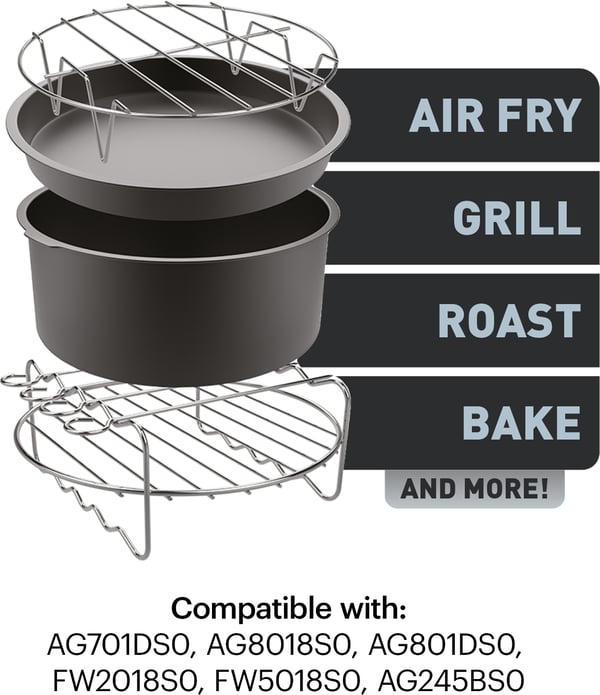 OBH Nordica/Tefal Easy Fry -tilbehørssæt til OBH Nordica XXL airfryer-modeller