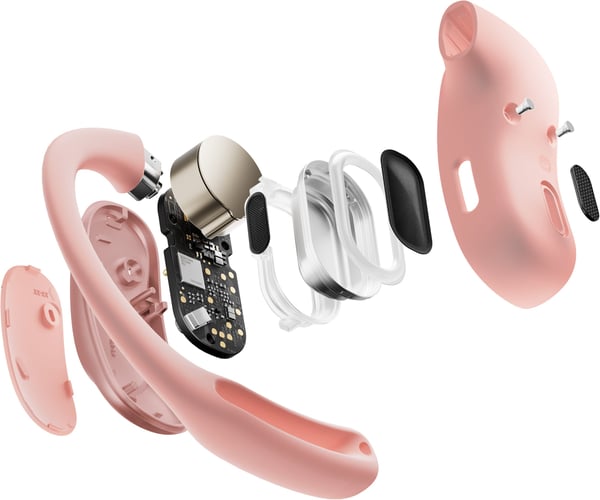 Shokz OpenFit Air trådløse høretelefoner, rosa