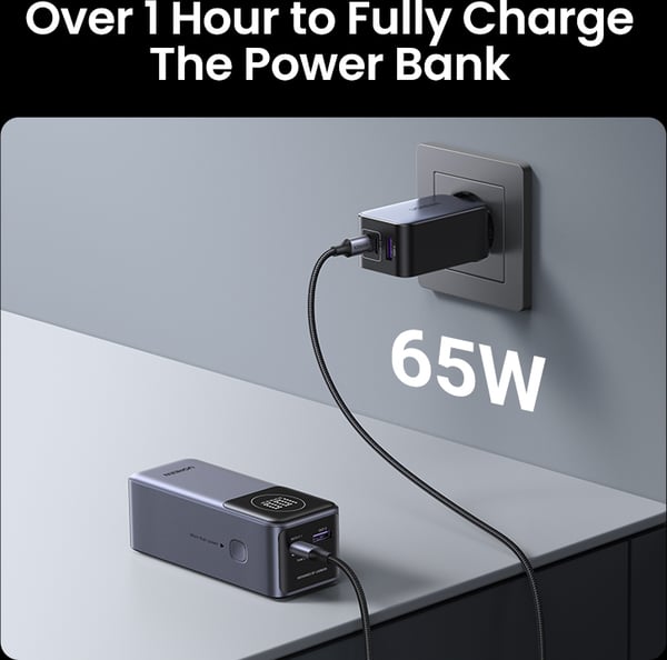 UGREEN Nexode 12000 mAh Power Bank -strømforsyning, 100W