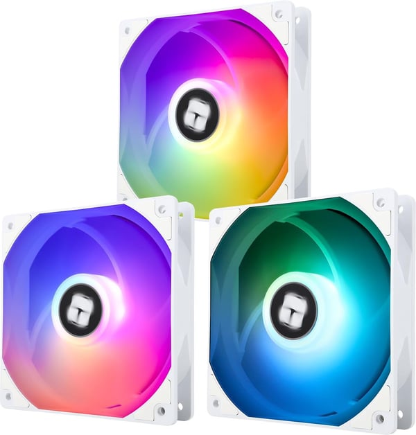 Thermalright TL-C12C-S ARGB -blæser, 120 mm, hvid, 3-pak