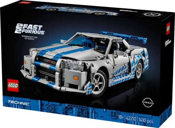 LEGO Technic 42210 2 Fast 2 Furious Nissan Skyline GT-R (R34) bil