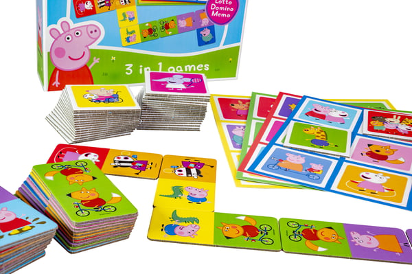 Tactic Pipsa Possu 3-i-1, Memo, Lotto, Domino