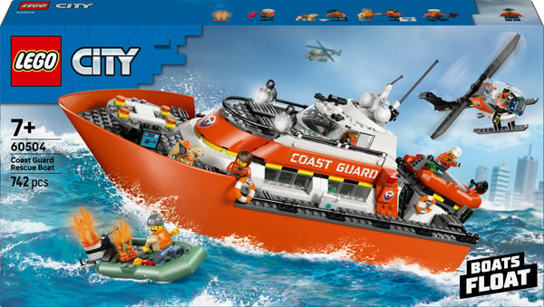LEGO City Exploration 60504 Kustbevakningens räddningsbåt och helikopter