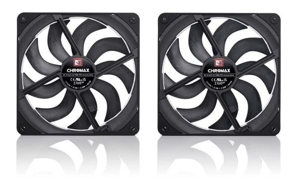 Noctua NF-A14x25 G2 PWM Sx2-PP chromax.black fläkt, 140 mm, 2 st