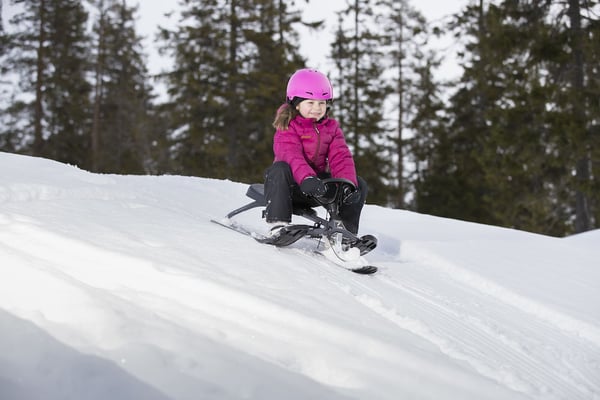 Stiga Snowracer Iconic -kælke, grafitgrå