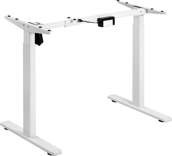 ErgoWork Compact -elstativ för elskrivbord, vit