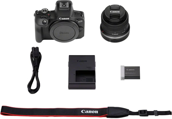 Canon EOS R100 mikro-systemkamera med 18-45 mm IS STM-objektiv