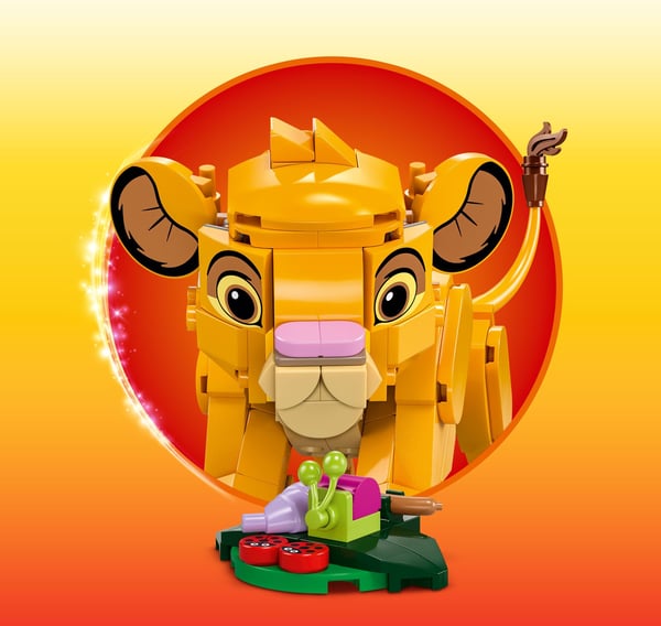 LEGO Disney Lejonungen Simba Rolig presentidé 43243