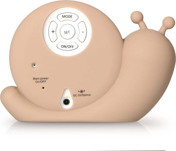Alecto Baby Simon Snail -urimetrisk læringsur, taupe