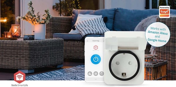 Nedis SmartLife ZBPO130FWT - smarta vägguttag, 16 A, 3680 W, IP44