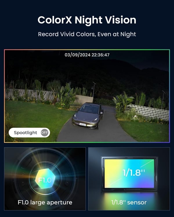 Reolink Altas PT Ultra 8MP batteridriven WiFi 6-kamera med ColorX-nattsyn för utomhusbruk