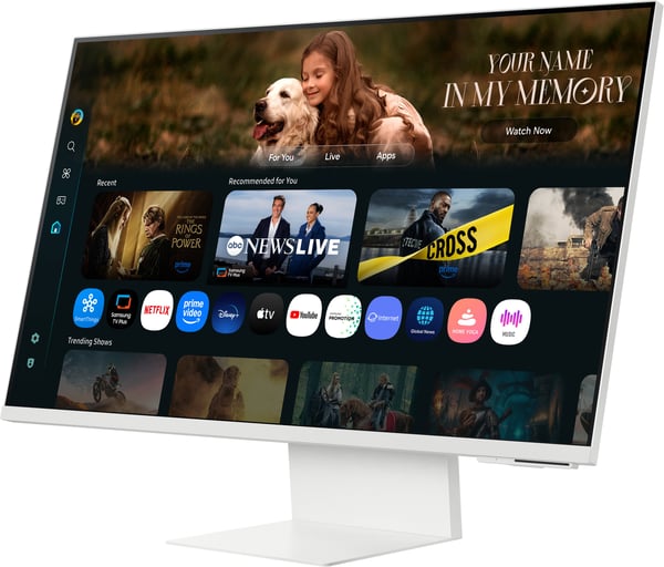Samsung Smart Monitor M8 (M80F) 32" 4K-skärm, vit
