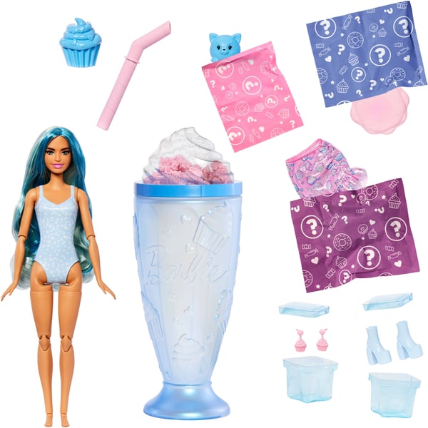 Barbie Pop Reveal Treats Series Docka, blå