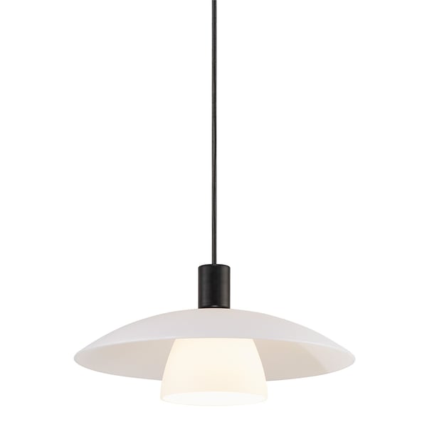 Nordlux Verona pendellampa, svart/opall