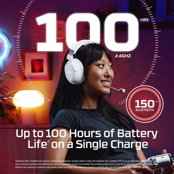 HyperX Flight 2 trådlösa spelhörlurar, svart