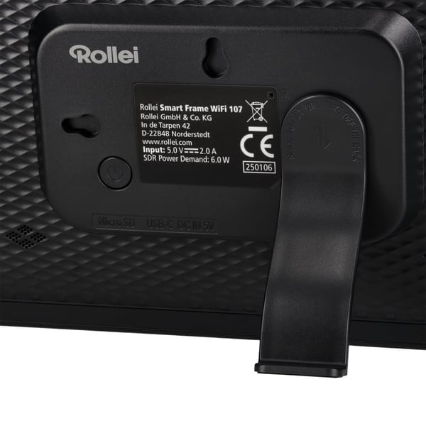 Rollei Smart Frame WiFi 107 digital fotoram, svart