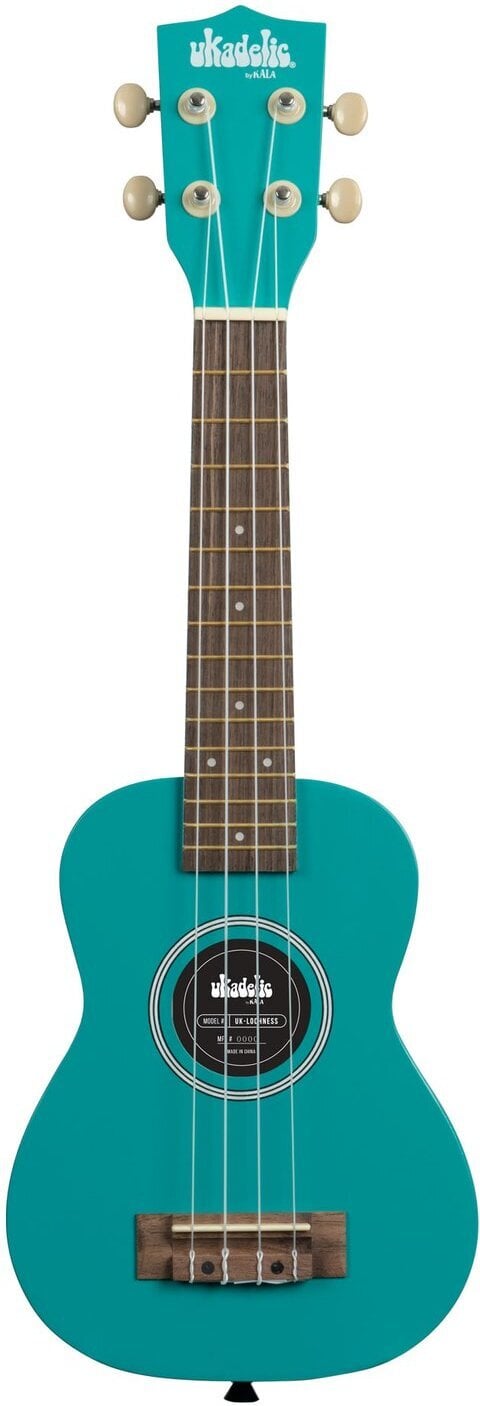 Kala Ukadelic Lochness Soprano -ukulele, blågrøn