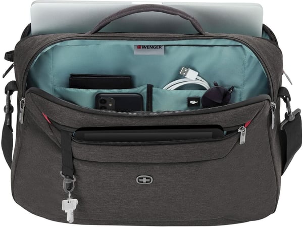 Wenger Commute - 2-i-1 rygsæk/taske, 16", 20 liter, grå