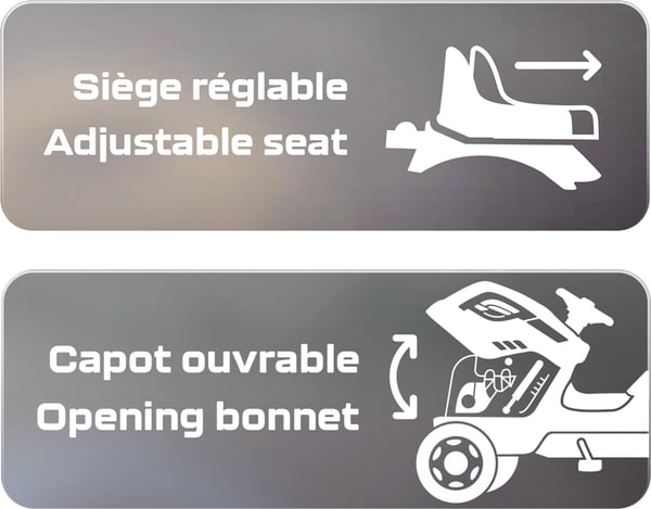 Smoby Farmer XL - traktor + släpvagn, svart