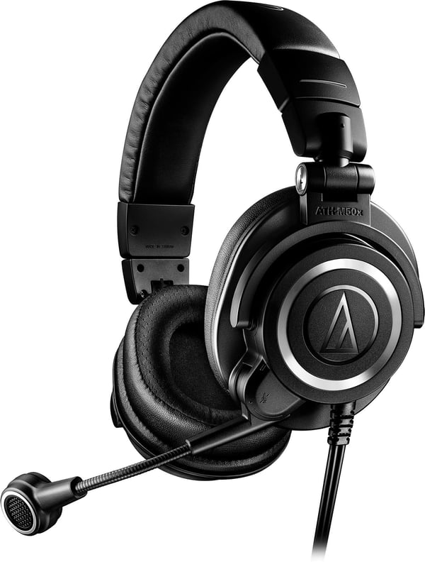 Audio-Technica ATH-M50xSTS StreamSet hovedtelefoner med mikrofon, XLR / 3.5mm