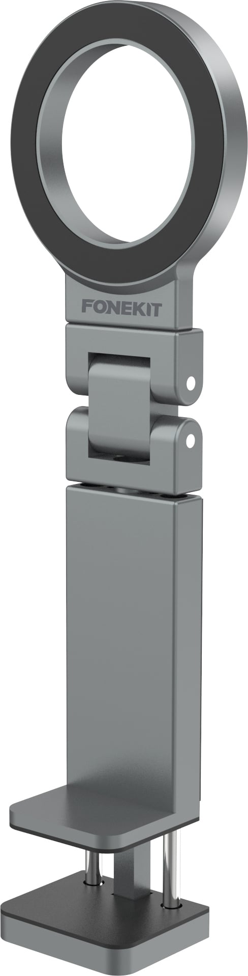 FoneKit MagSafe-kompatibel skrivbords telefonhållare, grå