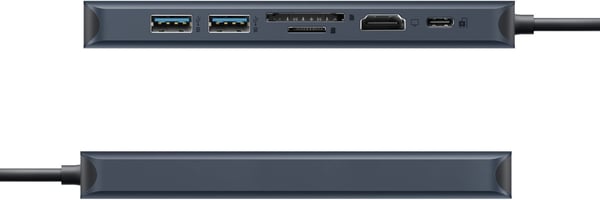 HyperDrive Next 7-port USB-C-hub, midnattblå