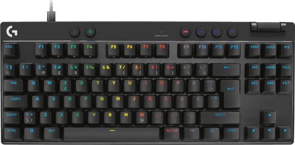 Logitech G Pro X TKL RAPID -trådet gamingtastatur, sort