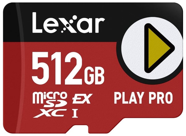 Lexar Play Pro 512 GB microSD Express minneskort