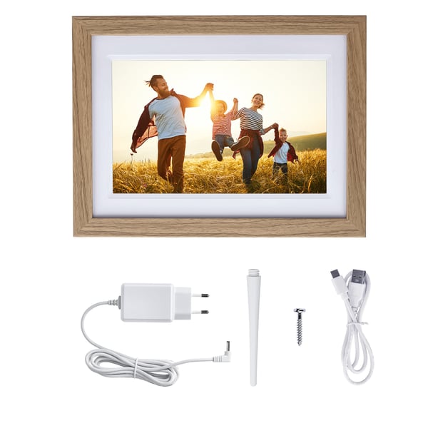 Rollei Smart Frame WiFi1010 digital fotoram, trä