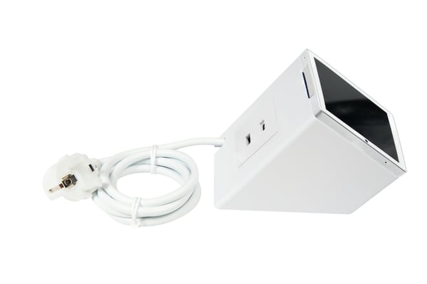 Shelly USB-laddare för väggdisplayställ vit