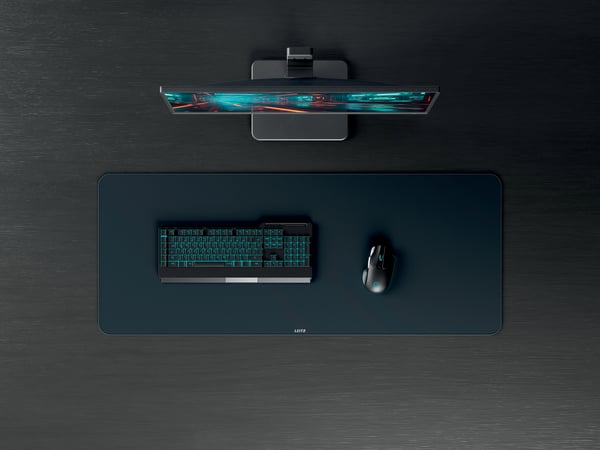 Leitz gamingmusmatta, 100 x 40 cm, mörkgrå