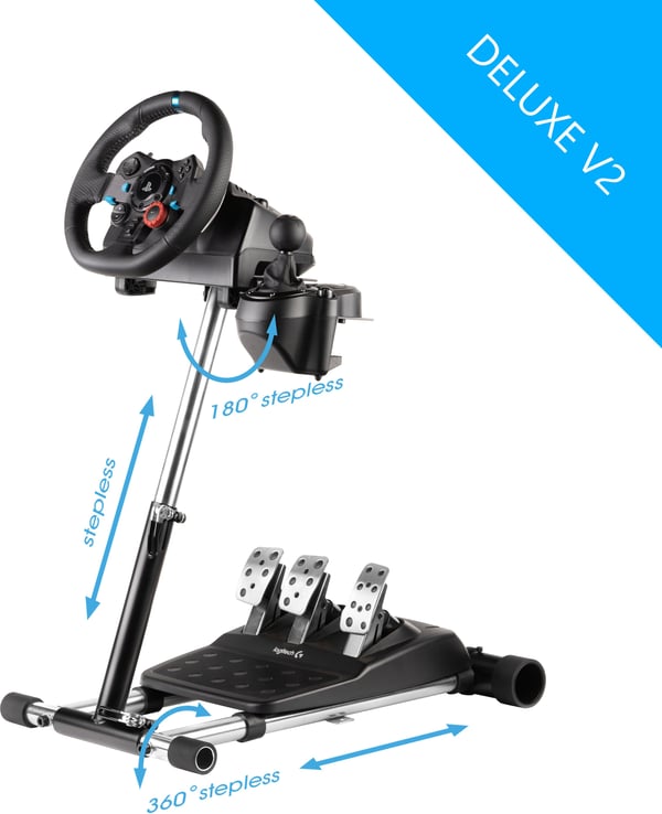 Wheel Stand Pro V2 Deluxe rattstativ för Logitech -rattar