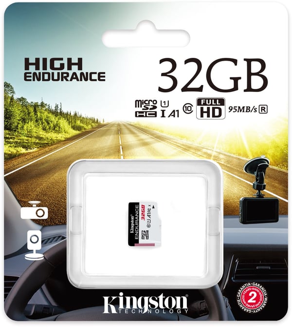 Kingston 32 GB microSD High Endurance UHS-I Speed Class 1 (U1) -minneskort
