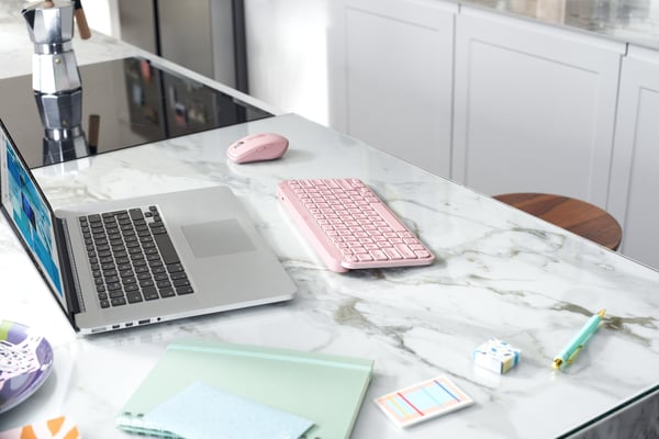 Logitech MX Keys Mini -tangentbord, rosa