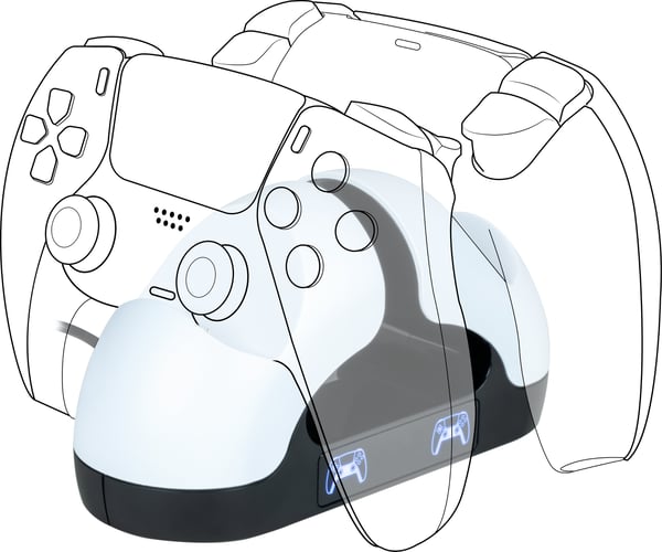Bigben Dual Charging Station -laddningsstation, PS5