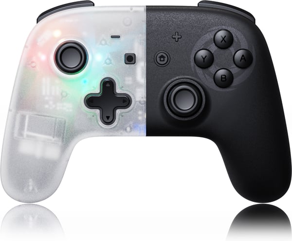 Oniverse OniPad Whitestar - trådløs spilkontrol, hvid, Switch