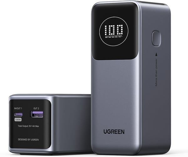UGREEN Nexode 12000 mAh Power Bank -strømforsyning, 100W
