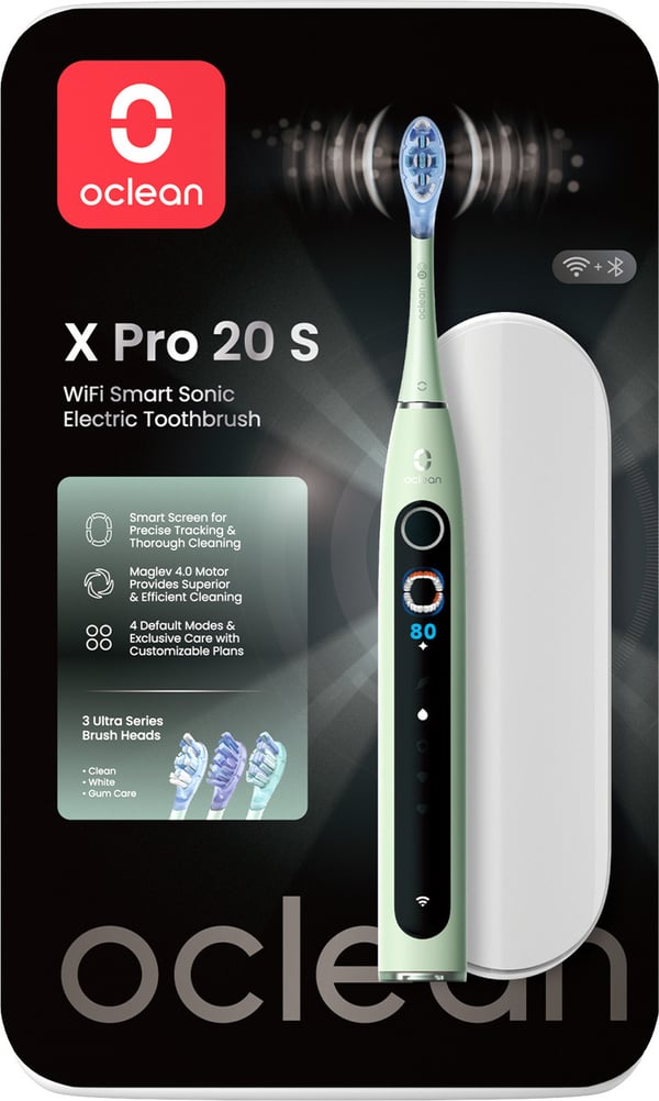 Oclean X Pro 20 S eltandborste, grön