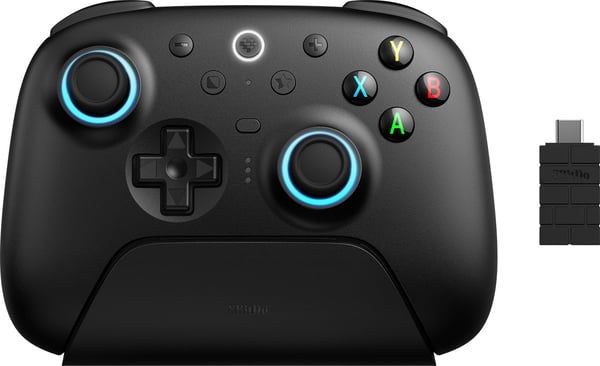 8BitDo Ultimate 2 Wireless 2.4G spelkontroll, PC, svart