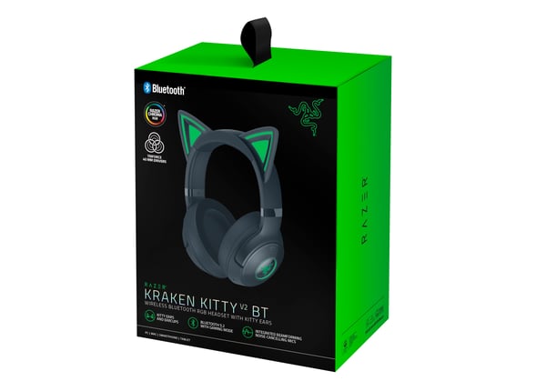 Razer Kraken Kitty V2 Bluetooth spelhörlurar, svart
