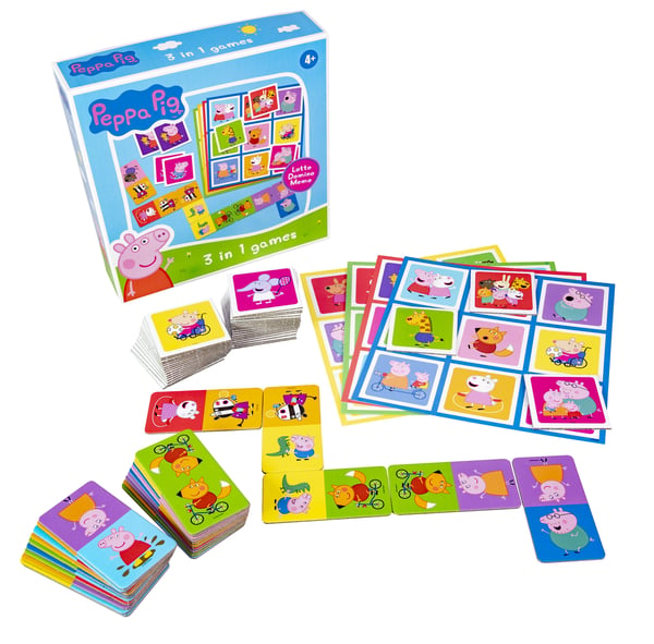 Tactic Pipsa Possu 3-i-1, Memo, Lotto, Domino