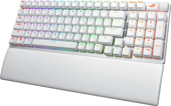 Asus ROG Strix Scope II 96 trådlöst gamingtangentbord, vit