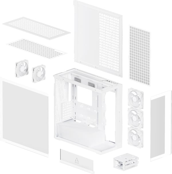 ARCTIC Xtender E-ATX-chassi, vit